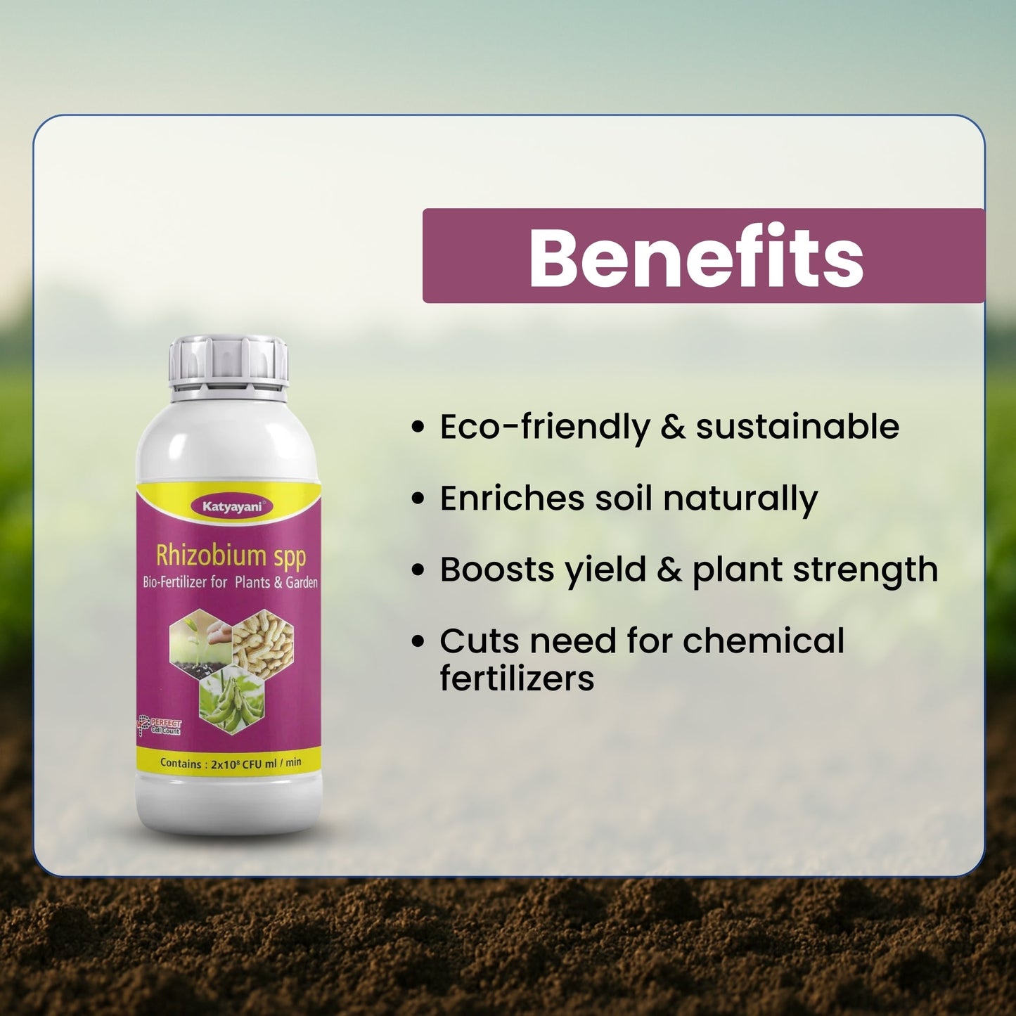 GGV Nitrogen Rhizobium Fixing Fertilizer Green Garden Vibes Canada