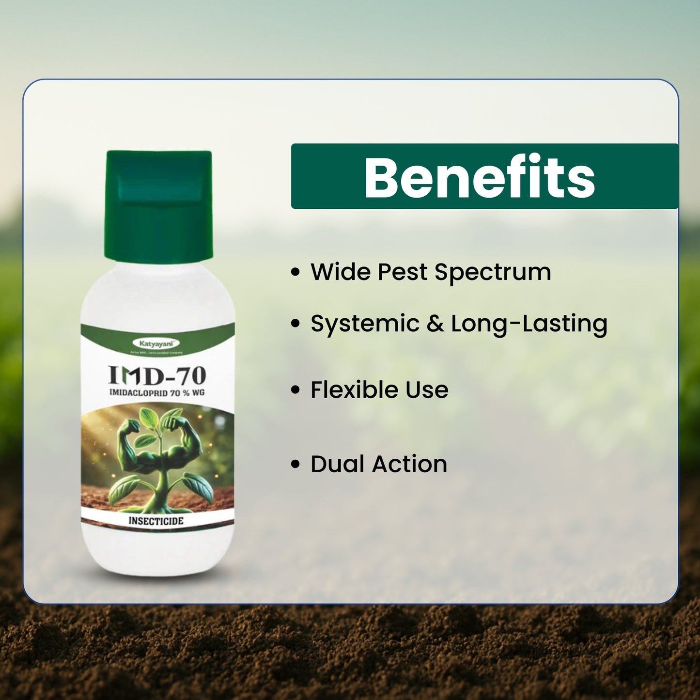 Katyayani Imodacloprid 70% WG (IMD-70) | High-Concentration Crop Care Formulation Green Garden Vibes Canada
