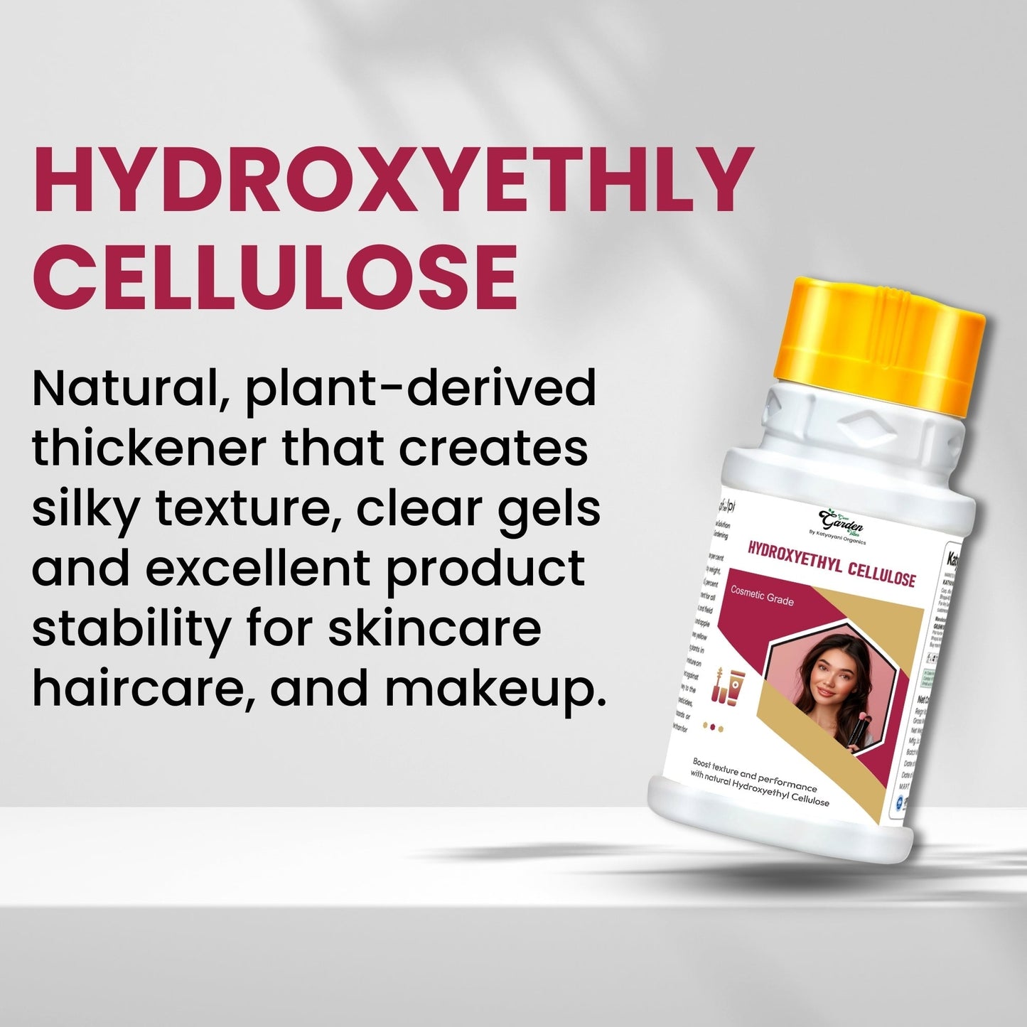 katyayani GGV HydroxyEthyl Cellulose-Cosmetic Grade Green Garden Vibes Grades