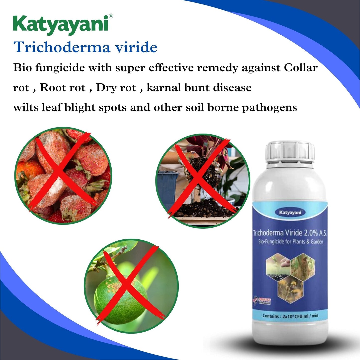 Katyayani Trichoderma Viride Liquid | Bio Crop Care Solution | Soil & Root Health Enhancer Green Garden Vibes Canada