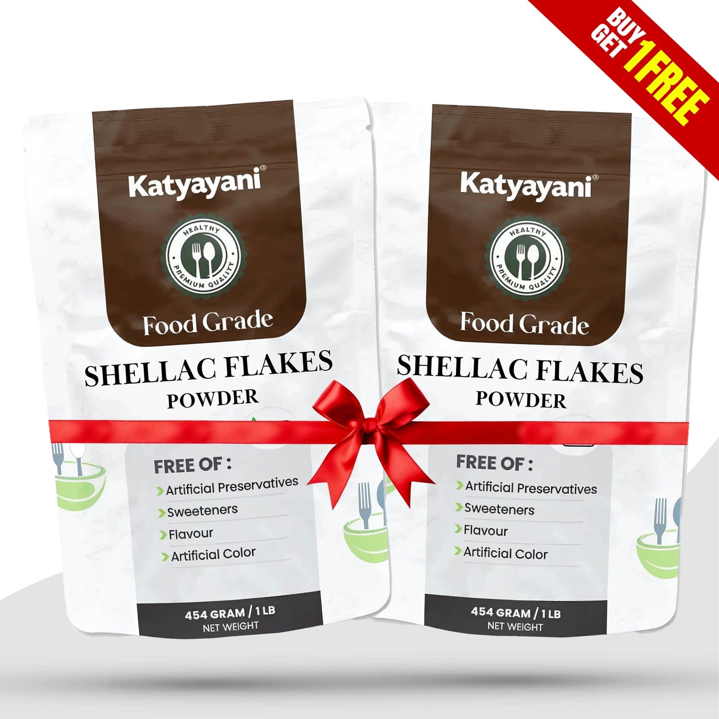 GGV Shellac Flakes 454 gm (1 lb) β Food Grade | Buy 1 Get 1 Free | Natural Edible Resin for Food, Confectionery, and Coating Green Garden Vibes Canada