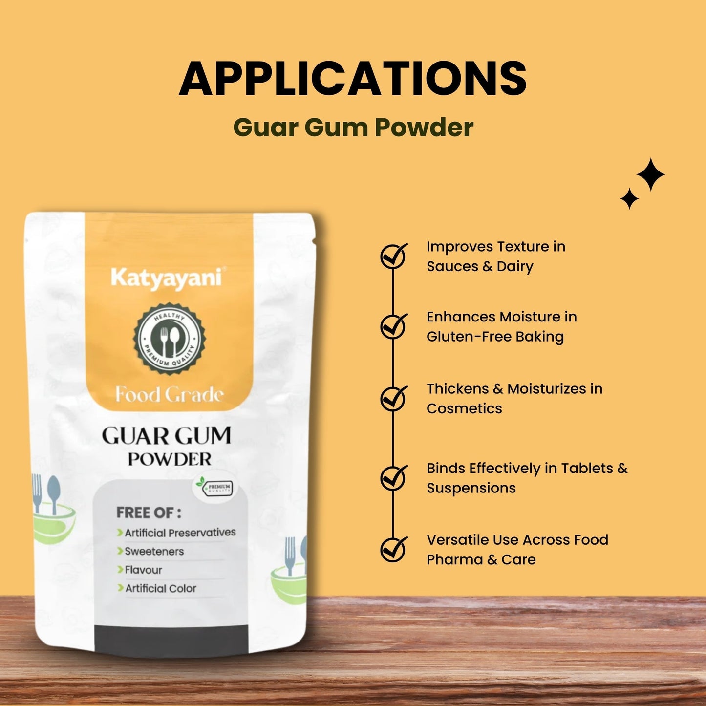 Guar Gum Powder 284 gm (10 oz)-Food Grade Green Garden Vibes Grades