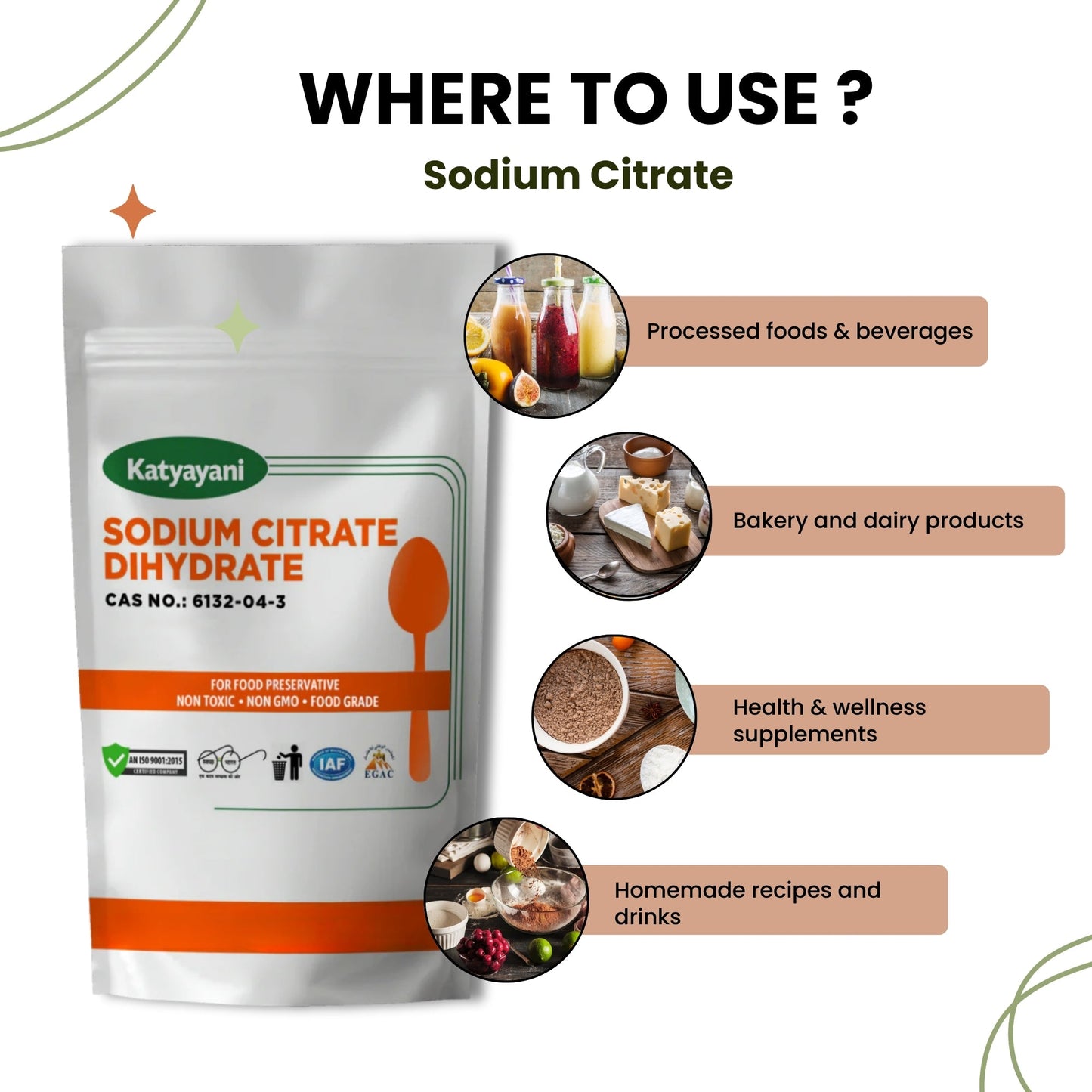 Sodium Citrate Dihydrate Lab Grade Green Garden Vibes Grades