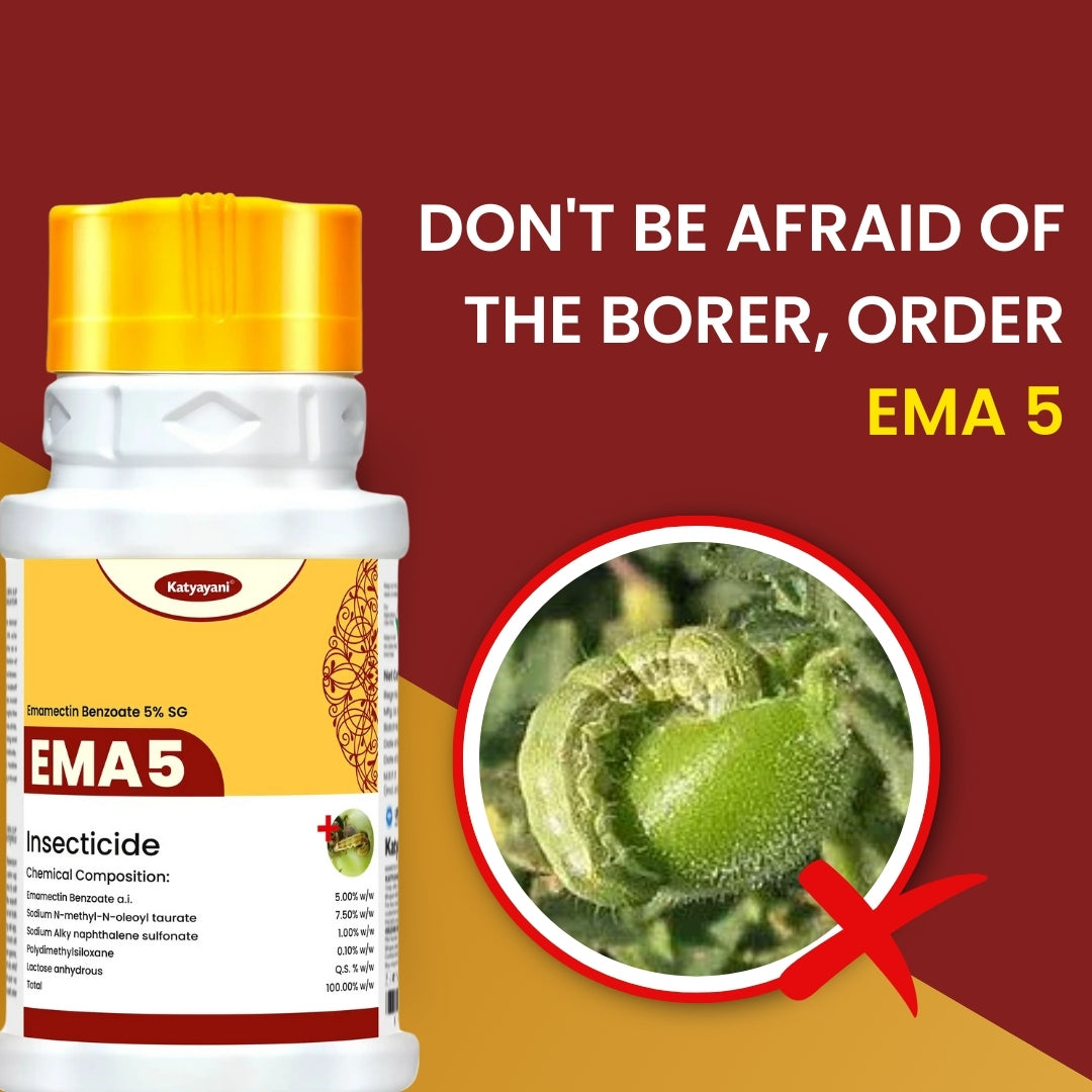 π± GGV Katyayani EMA 5 ,Buy 1, Get 2 Free | Emamectin Benzoate 5% SG Crop Care Solution Green Garden Vibes Canada