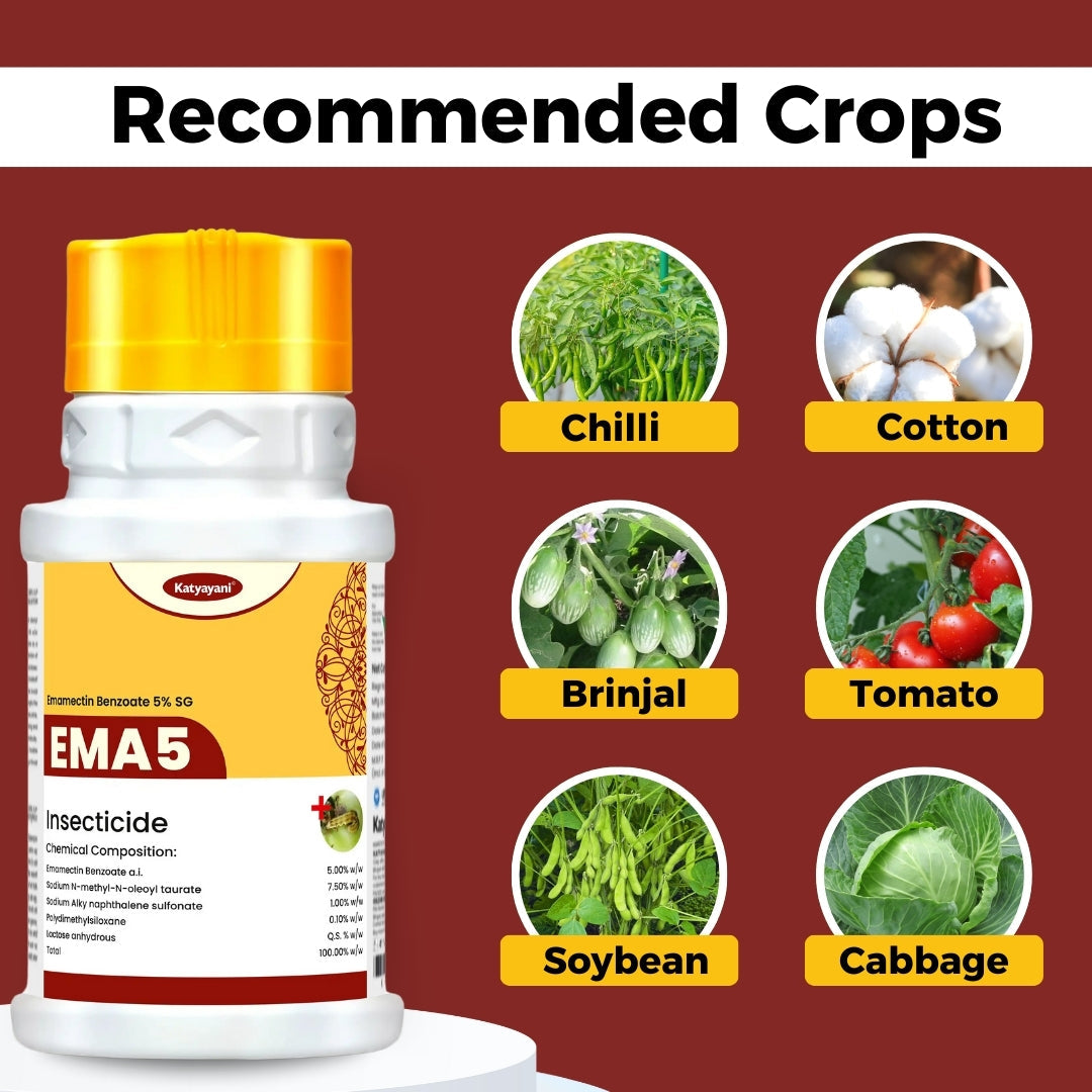 π± GGV Katyayani EMA 5 ,Buy 1, Get 2 Free | Emamectin Benzoate 5% SG Crop Care Solution Green Garden Vibes Canada