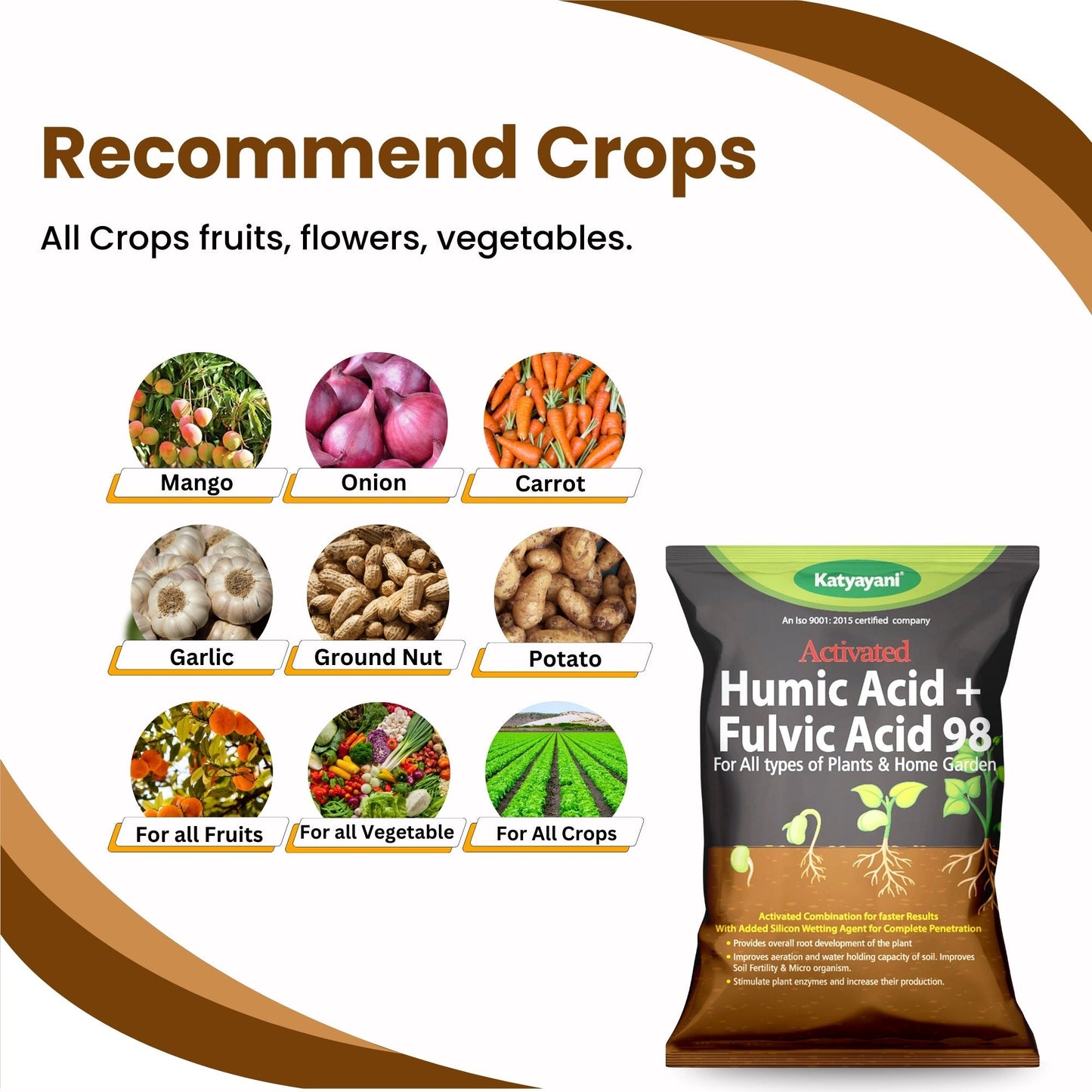 GGV Activated Humic Acid + Fulvic Acid 98% | Organic Soil Conditioner & Plant Growth Enhancer Green Garden Vibes Canada