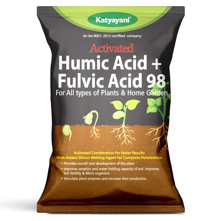 GGV Activated Humic Acid + Fulvic Acid 98% | Organic Soil Conditioner & Plant Growth Enhancer Green Garden Vibes Canada