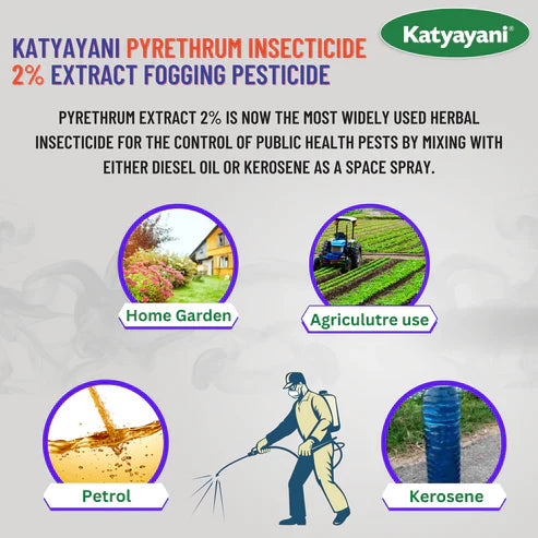 Pyrethrum Extract 2% m/m – Natural Oil-Based Herbal Insecticide for Public Health Pest Control
