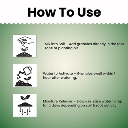 GGV Water Hold Starch Based Super Absorbent | Fertilizer Green Garden Vibes Canada