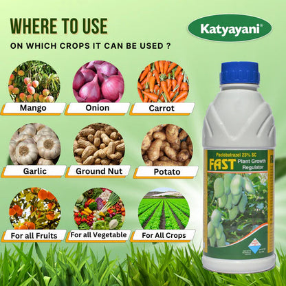 Katyayani Fast Paclobutrazol 23% SC | New Generation Product for Mangotree Growth Regulator Targeting Mango Plant Flowering Stimulant High Fruit Yield