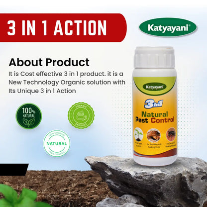 GGV Organic 3-in-1 Pesticide Spray for Home & Garden – Natural Solution for Plants, Ants, Termites & Mosquitoes | UAE Delivery