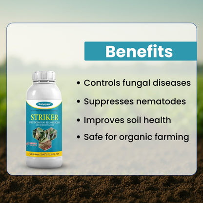 Katyayani Pseudomonas Fluorescens Bio Fungicide – Organic Disease Control for Plants | Root Rot, Wilt & Blight Solution