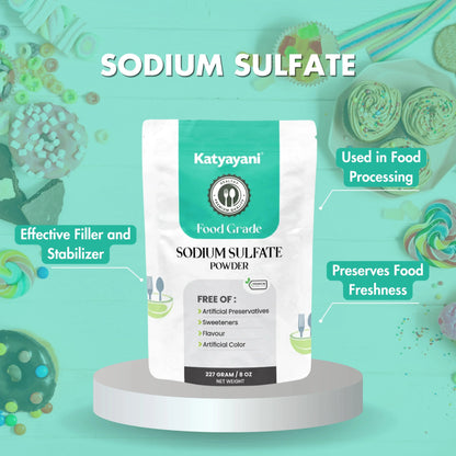 GGV Sodium Sulfate 227 gm (8oz)-Food Grade Green Garden Vibes Grades