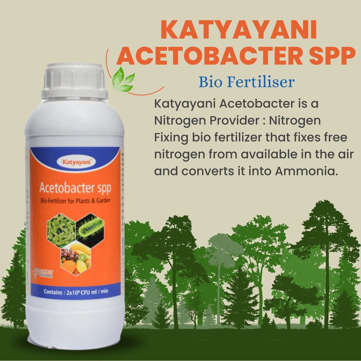 GGV Acetobacter Nitrogen Fixing -Bio fertilizer