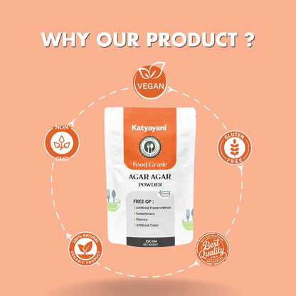 GGV Agar Agar Powder for Vegans, Baking, and Experiments 453gm (16oz)-Food Grade Green Garden Vibes Grades