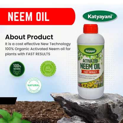 GGV Organic Neem Oil Insecticide Spray for Home Gardening in Canada | Organic & High Yield | Spring Planting Essential