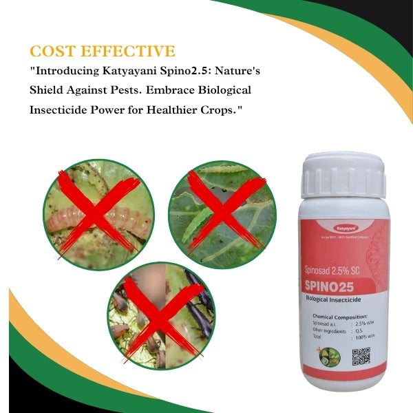 Katyayani GGV Spinosad 2.5% SC | Bio Crop Care Solution | Fermentation-Derived Plant Input Green Garden Vibes Canada