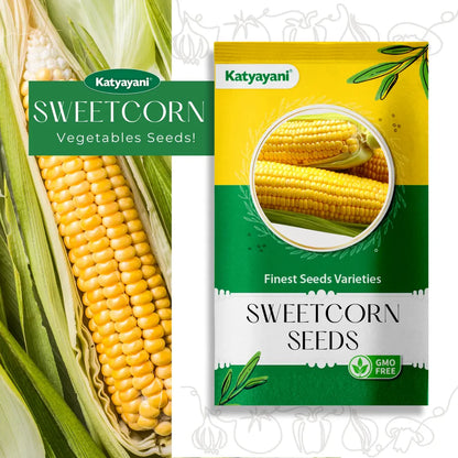 Sweet Corn Vegetable Seeds for Home Gardening in Canada | Organic & High Yield | Spring Planting Essential