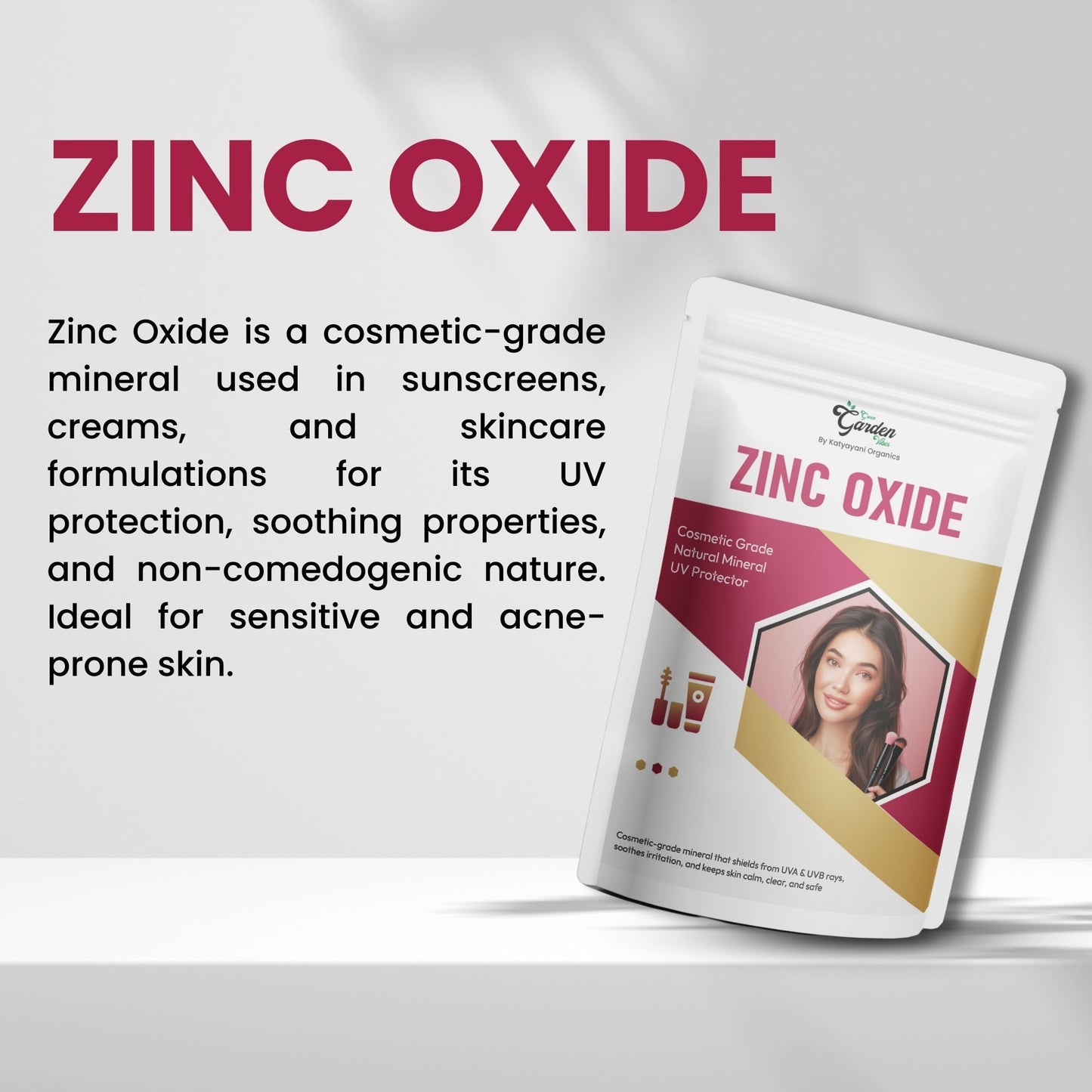 GGV Zinc Oxide 500 ml – Cosmetic Grade | Buy 1 Get 1 Free | For Sunscreen, Skincare, and Cosmetic Formulations
