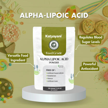 GGV Alpha-lipoic Acid Food Grade 100gm (3.52 oz) Green Garden Vibes Grades