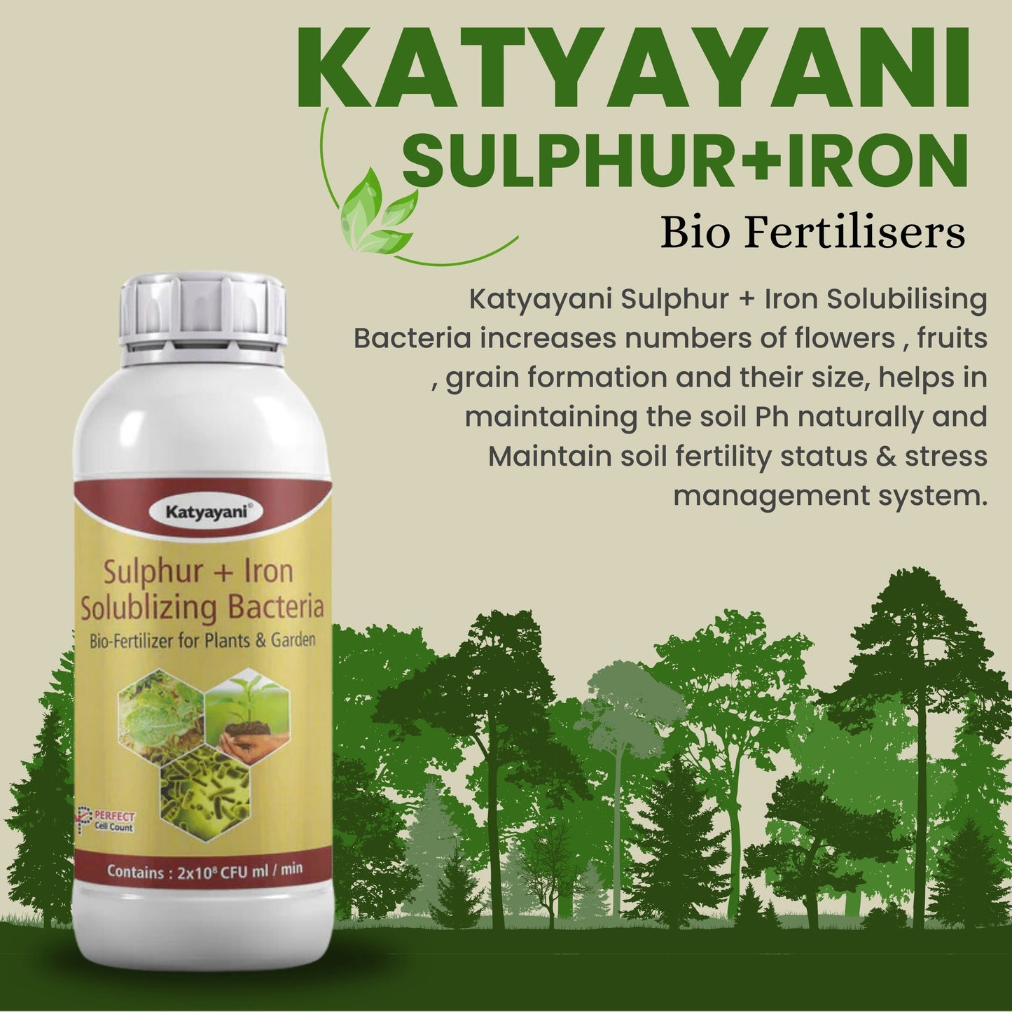 Katyayani Sulphur and Iron Solubilising Biofertilizer for Better Nutrient Mobilization