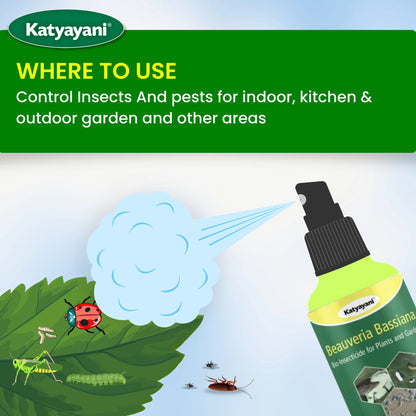 Beauveria Bassiana Liquid Bio-Insecticide for Organic Pest Control in Gardens & Farms