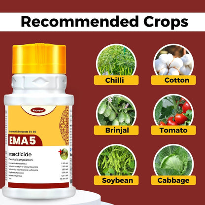 🌱 GGV Katyayani EMA 5 ,Buy 1, Get 2 Free | Emamectin Benzoate 5% SG Crop Care Solution Green Garden Vibes Canada