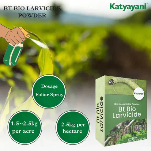GGV BTK Larvicides - Organic Bio-Pesticide for Caterpillar Control | Eco-Friendly Plant Protection