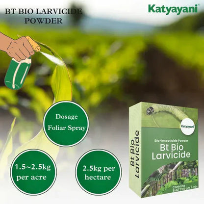 GGV BTK Larvicides - Organic Bio-Pesticide for Caterpillar Control | Eco-Friendly Plant Protection