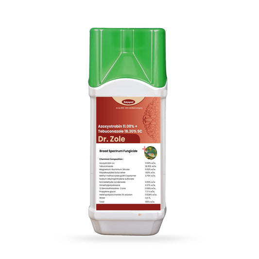 Katyayani Dr. Zole | Advanced Dual-Action Crop Care Solution (Azoxystrobin 11% + Tebuconazole 18.3% SC) Green Garden Vibes Canada