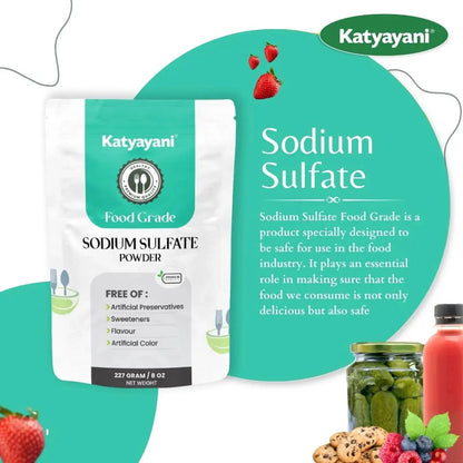 GGV Sodium Sulfate 227 gm (8oz)-Food Grade Green Garden Vibes Grades