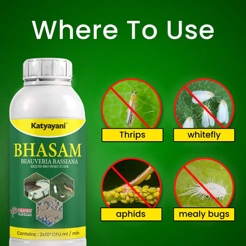 Beauveria Bassiana Liquid Bio-Insecticide for Organic Pest Control in Gardens & Farms